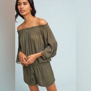 Anthropologie Raga Colette Pommed Romper size Large